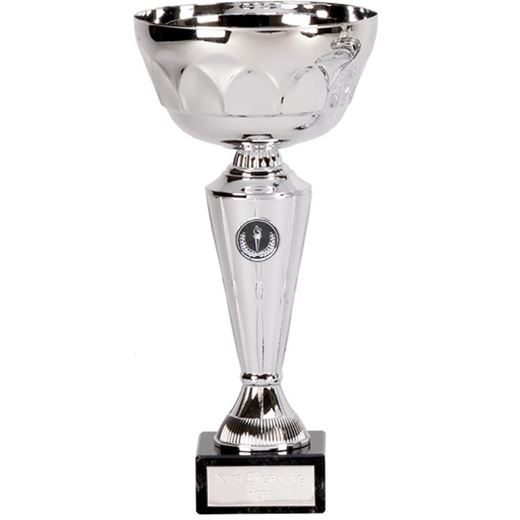 Silver Presentation Cup with Patterned Bowl 20.5cm (8")