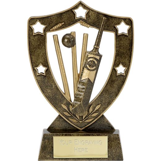 Shield Star Cricket Trophy 12.5cm (5")