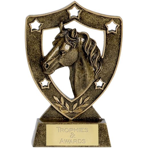 Horse and Pony Shield Stars Trophy 12.5cm (5")