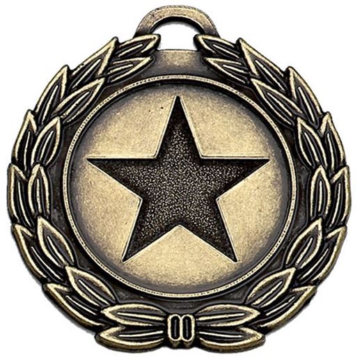 Bronze Mega Star 40 Medal 40mm (1.5")