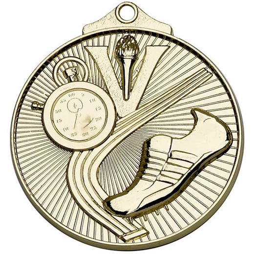 Gold Horizon Athletics Track Medal 52mm (2")