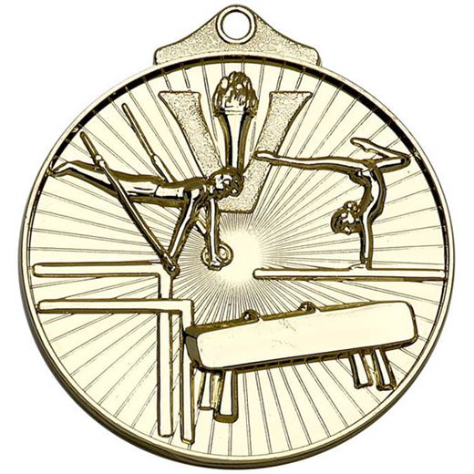 Gold Horizon Gymnastics Medal 52mm (2")