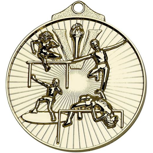 Gold Horizon Athletics Track & Field Medal 52mm (2")