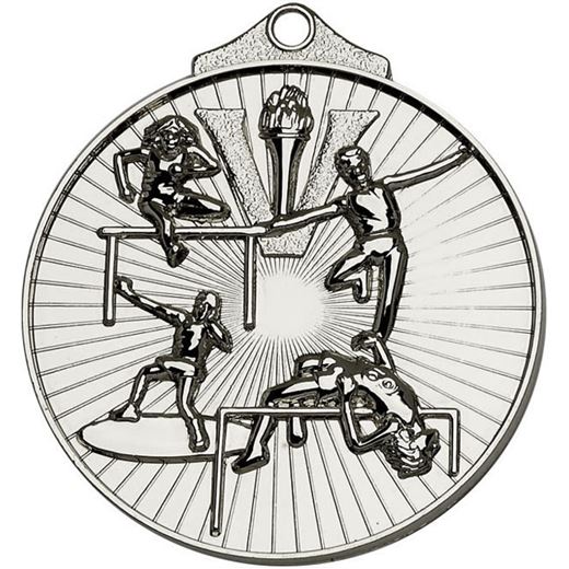 Silver Horizon Athletics Track & Field Medal 52mm (2")