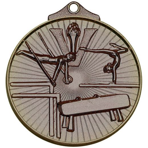 Bronze Horizon Gymnastics Medal 52mm (2")