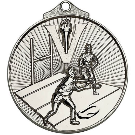 Silver Horizon Rugby Medal 52mm (2")