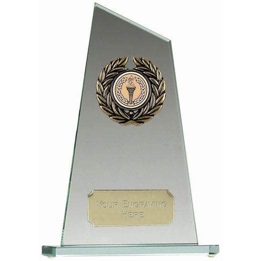 Glass Award with Angled Edge 25cm (10")
