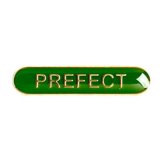 Prefect Lapel Bar Badge Green 40mm x 8mm