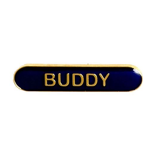 Buddy Lapel Bar Badge Blue 40mm x 8mm