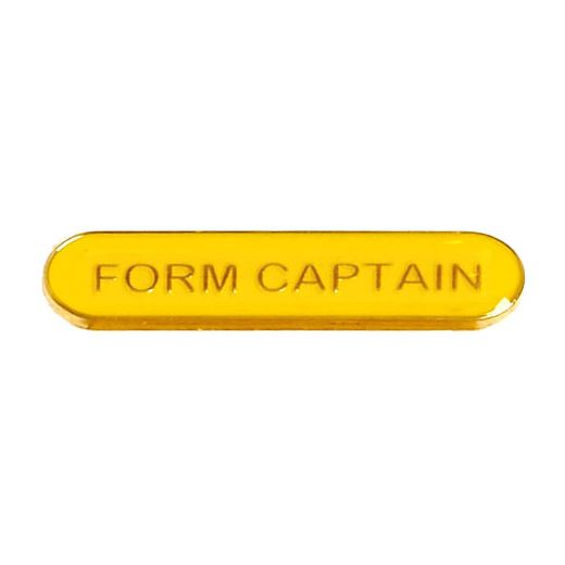 Form Captain Lapel Bar Badge Yellow 40mm x 8mm