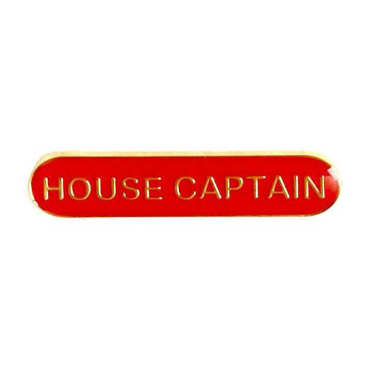 House Captain Lapel Bar Badge Red 40mm x 8mm