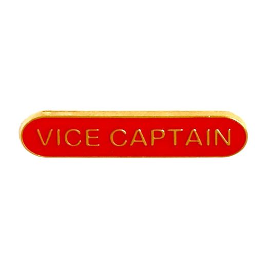 Vice Captain Lapel Bar Badge Red 40mm x 8mm