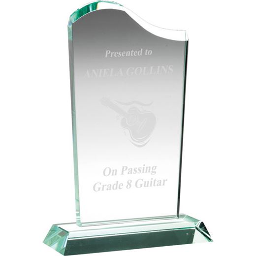 Jade Glass Wave Award 19.5cm (7.75")