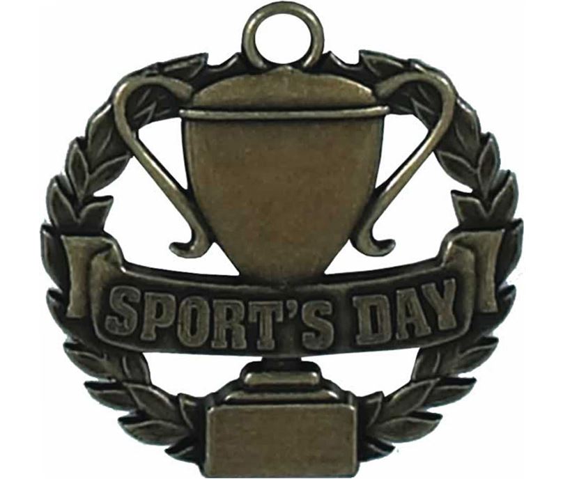Bronze Sports Day Medal 50mm (2")