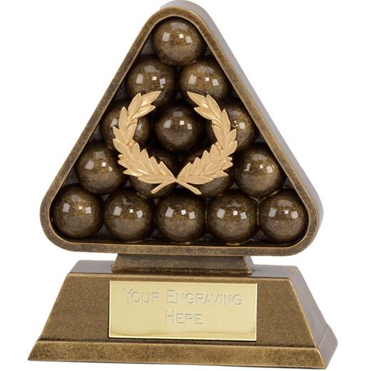 Antique Gold Paragon Pool / Snooker Award 15cm (6")