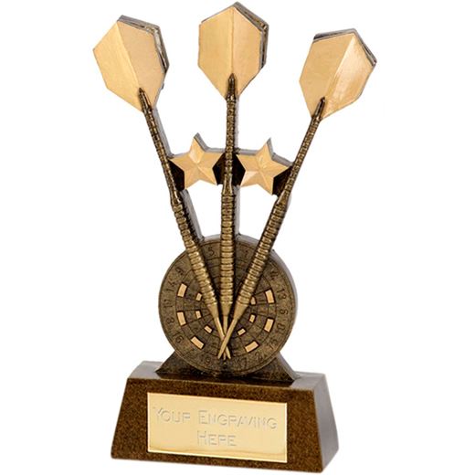 Gold 3 Darts Award 15cm (6")