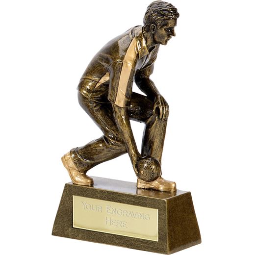 Pinnacle Resin Male Bowls Trophy 14cm (5.5")