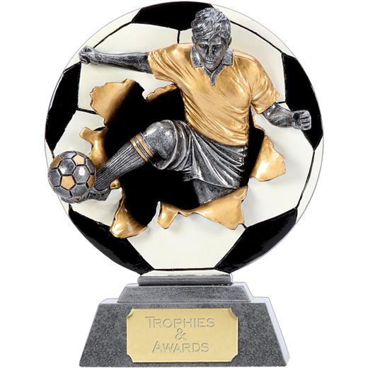 X-Plode 2D Football Trophy 18cm (7")