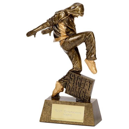 Antique Gold Street Dance Award 18.5cm (7.25")