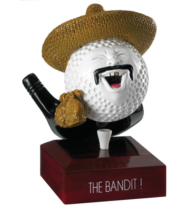 The Bandit Golf Ball Trophy 12.5cm (5")