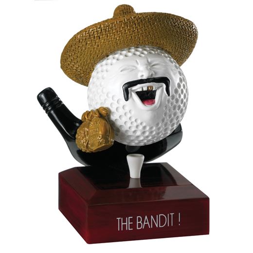 The Bandit Golf Ball Trophy 12.5cm (5")