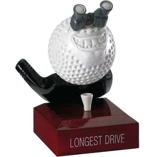 Longest Drive Golf Ball Trophy 12cm (4.75")