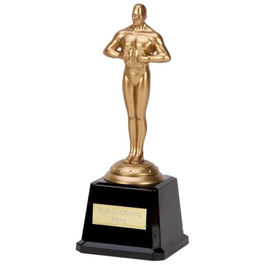 Gold Achievement Statue Award on Black Base 24cm (9.5")