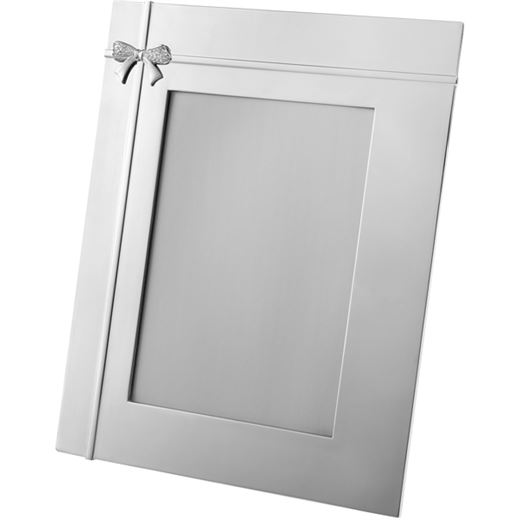 Silver Plated Crystal Bow Photo Frame 25cm (9.75")