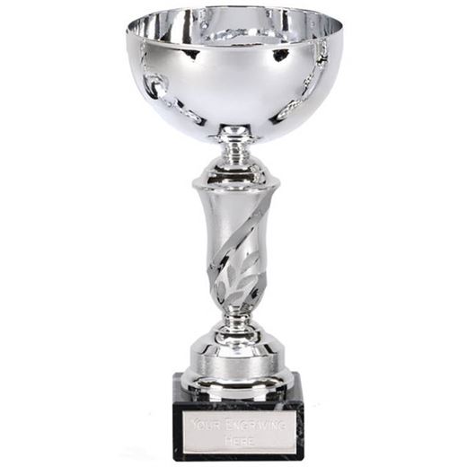 Silver Emblem Trophy Cup 23cm (9")