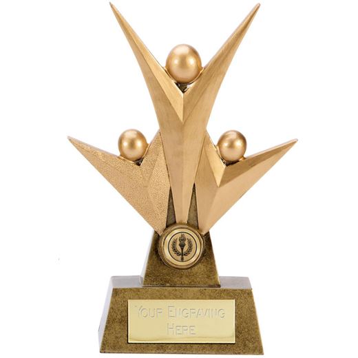 Gold Pinnacle Star Elation Trophy 18.5cm (7.25")