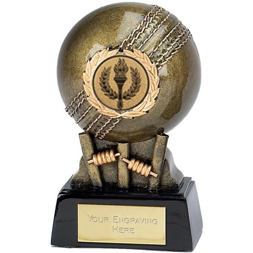 Gold Cricket Ball Trophy Award 12cm (4.75")