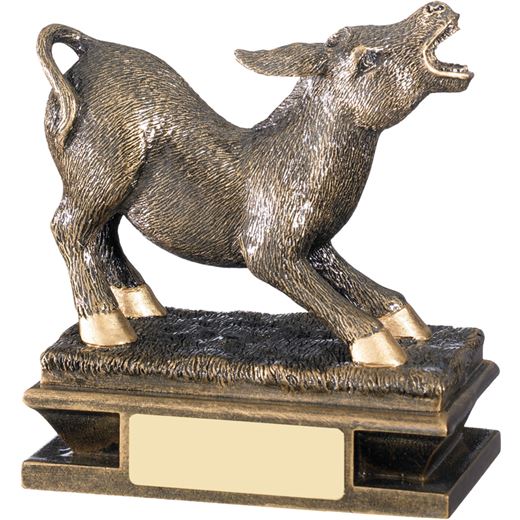 Antique Gold Resin Donkey Trophy 11cm (4.5")