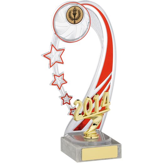Red & Gold Plastic 2014 Shooting Stars Award 20.5cm (8")