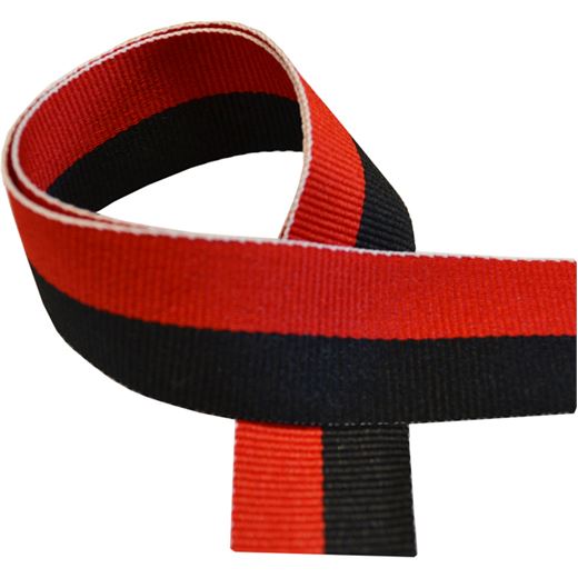 Black & Red Medal Ribbon 80cm (32")
