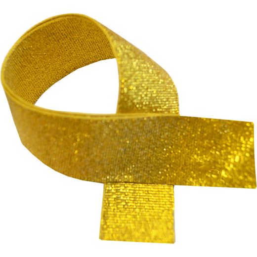 Gold Glitter Medal Ribbon 80cm (32")