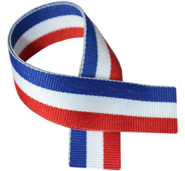 Red, White & Blue Medal Ribbon 80cm (32")