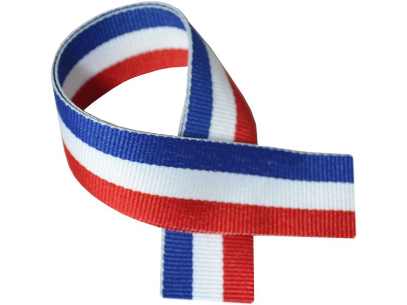 Red, White & Blue Medal Ribbon 76 cm (30