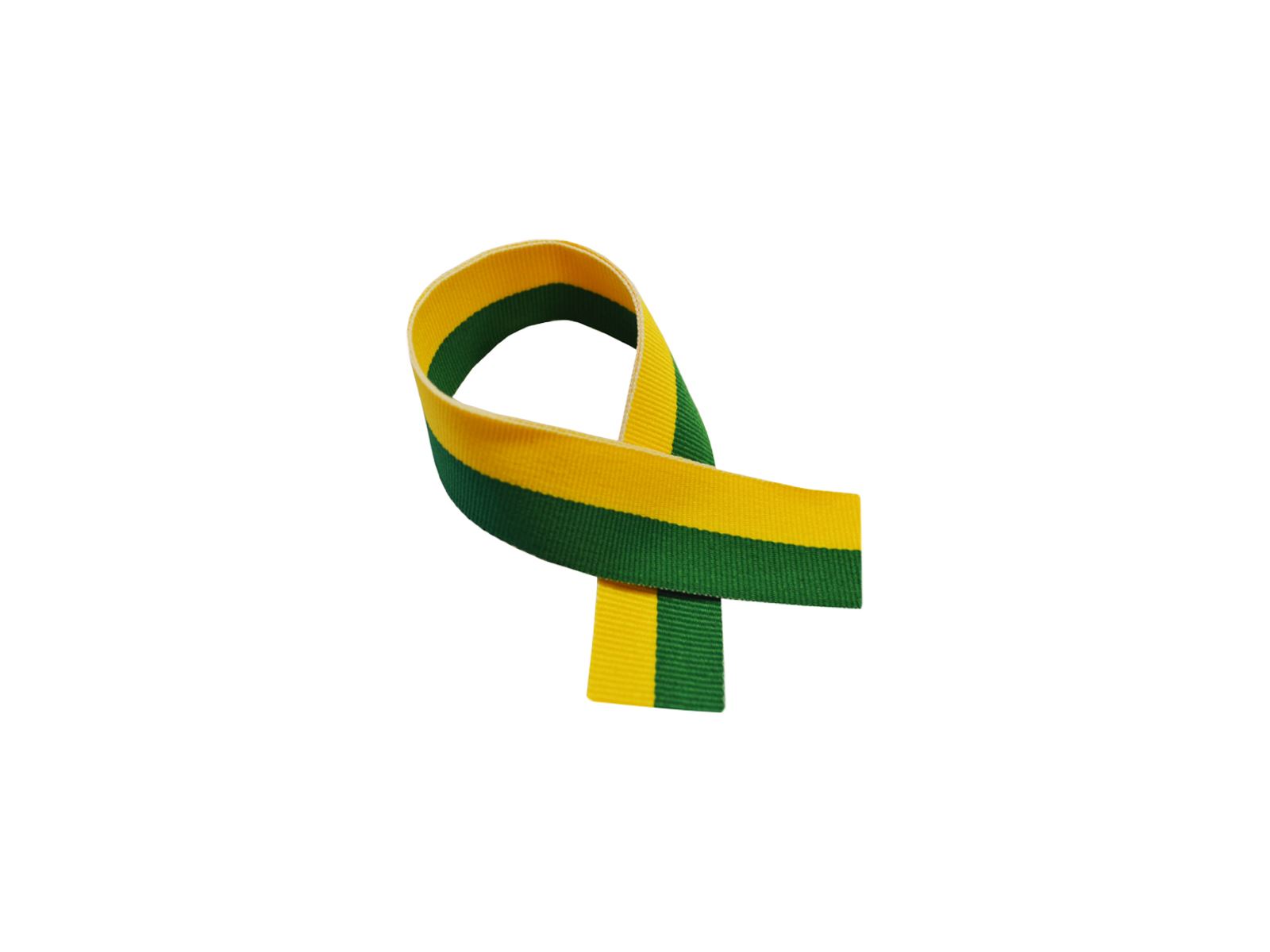 Green & Yellow Medal Ribbon 76 cm (30")