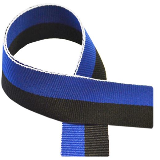 Blue & Black Medal Ribbon 80cm (32")