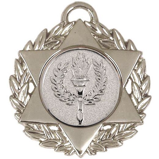 Silver Multi Sport Star Medal 50mm (2")
