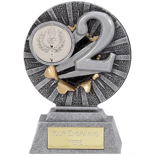 Antique Silver X-Plode 2nd Place Trophy 9.5cm (3.75")