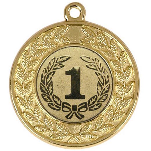 Round Victory Torch Gold Medal 50mm (2")
