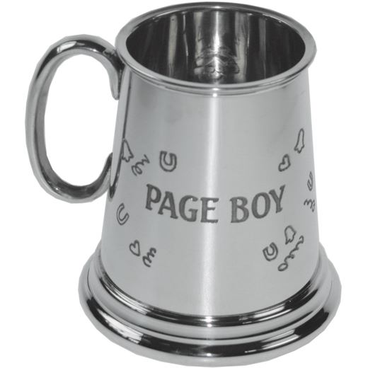 1/4pt Page Boy Sheffield Pewter Children's Tankard 7.5cm (3")