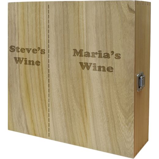 His & Mostly Hers Triple Wine Box 35cm (13.75")