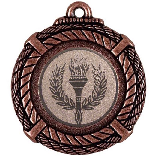 Bronze Rope Medal with Centre Disc 50mm (2")