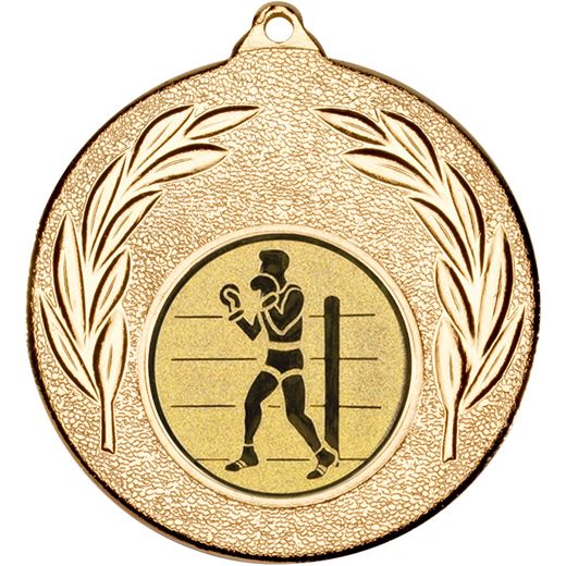 Gold Leaf Medal 50mm (2") with 1" Boxing Centre Disc