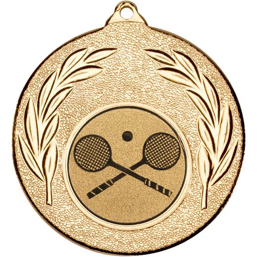 Gold Leaf Medal with 1" Squash Centre Disc 50mm (2")