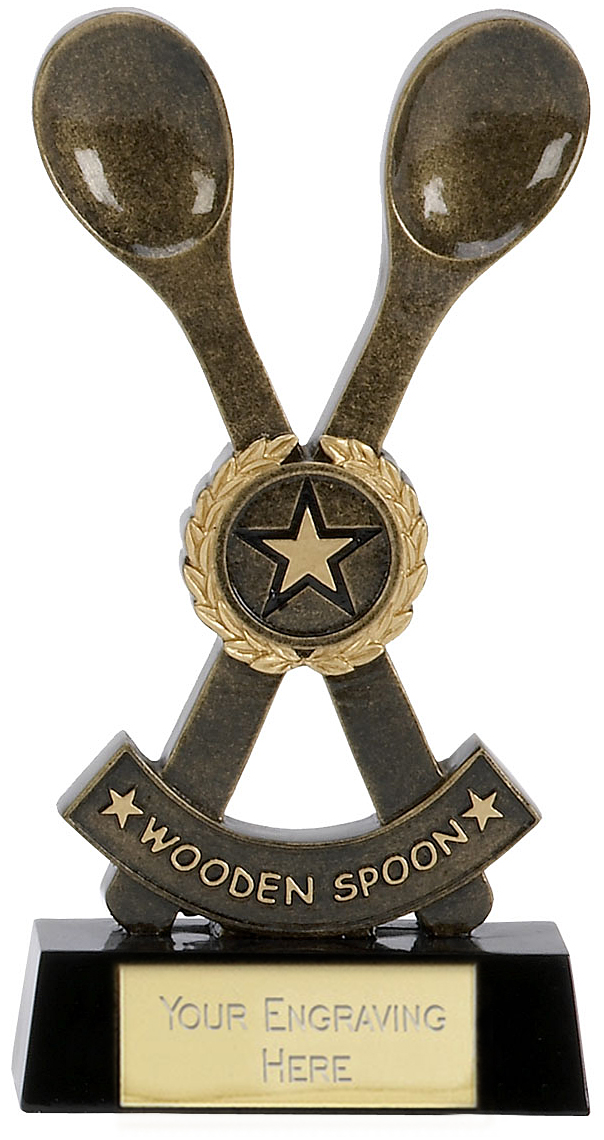 Trophy Spoon, Personalised Engraved Wooden Spoon, winner loser, Star ...