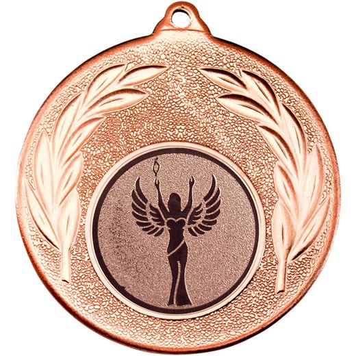 Bronze Leaf Medal with 1" Achievement Centre Disc 50mm (2")