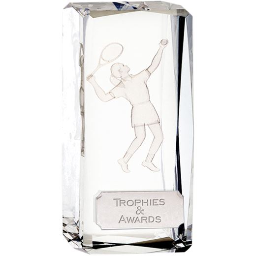 Optical Crystal Clarity Female Tennis Award 11.5cm (4.5")